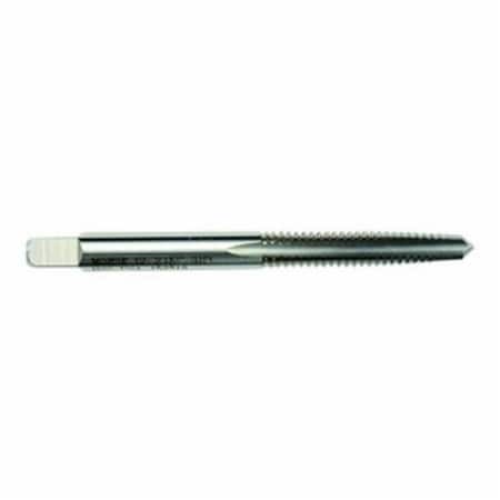 Straight Flute Hand Tap, Series 110, Imperial, GroundUNC, 71614, Plug Chamfer, 4 Flutes, HSS, Br